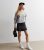 Black Denim Button Entrance Mini Skirt New Glance