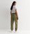 Khaki Denim Cuffed Shipment Trousers New Glance