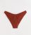 Rust Crinkle V Entrance Bikini Bottoms New Glance