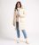 City Bliss Off White Fake Fur Hooded Puffer Coat New Glance