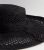 Black Straw Impact Crochet Floppy Hat New Glance