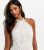 Stone Cotton-Mix Halter Crochet Midi Get dressed New Glance