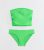 Ladies Inexperienced Diamanté Butterfly Bandeau Bikini Set New Glance