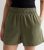 Khaki Linen Mix Shorts New Glance