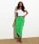 Inexperienced Sarong Midi Skirt New Glance