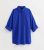 Blue Textured Lengthy Sleeve Seaside Blouse New Glance