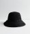 Black Straw Impact Packable Bucket Hat New Glance