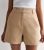 Stone Cotton Top Waist Adapted Shorts New Glance