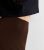 Darkish Brown Ribbed Jersey Midi Skirt New Glance