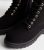 Black Suedette Lace Up Biker Boots New Glance