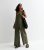 Maternity Khaki Cotton Slouchy Strappy Jumpsuit New Glance