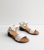 White Broad Are compatible 2 Section Block Heel Sandals New Glance