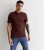 Males’s Farah Burgundy Quick Sleeve Polo Blouse New Glance