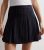 Black Pinstripe Pleated Mini Skirt New Glance