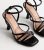 Black Multi Strap Stiletto Heel Sandals New Glance