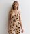 Brown Leopard Print Cotton Cami Pyjama Set New Glance