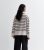 Off White Striped Roll Neck Jumper New Glance