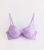 Lilac Sequined Floral Embroidered Push Up Bra New Glance