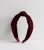 Burgundy Ribbed Knot Scarf New Glance