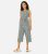 Mela Inexperienced Daisy Print Sleeveless Crop Jumpsuit New Glance