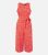 Mela Pink Mark Making Belted Vast Leg Crop Jumpsuit New Glance