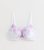 White Floral Lace Embroidered Push-Up Bra New Glance