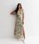 Inexperienced Floral Puff Sleeve Cotton Maxi Get dressed New Glance