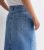 Blue Denim Top Waist Maxi Skirt New Glance