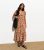 Brown Summary Print Knot Entrance Midi Get dressed New Glance