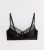 Black Floral Lace Non-Pad Bra New Glance