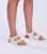 South Seaside Cream Double-Strap Sandals New Glance