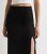 Gini London Black Satin Lace Cut up Hem Midi Skirt New Glance