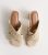 Off White Raffia Crochet Go Strap Block Heel Mules New Glance