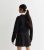 Ladies Black Cable Knit College Cardigan New Glance