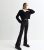 Women Black Flared Faculty Trousers New Glance