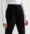 Ladies Black Instantly Leg Faculty Trousers New Glance