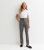 Ladies Gray Folded Leg College Trousers New Glance