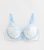 Curves White Daisy-Floral Embroidered Non-Padded Bra New Glance