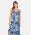 Mela Blue Crossover-Strap Maxi Get dressed New Glance