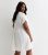 Curves White Cotton Button-Via Mini Smock Get dressed New Glance