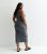 Curves Gray Ribbed Racer Bodycon Midi Get dressed New Glance