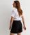 Women Black Buttoned Faculty Shorts New Glance