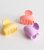 3 Pack Purple Lilac and Yellow Dome Mini Hair Claw Clips New Glance