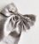 Silver Metal Satin Bow Hair Slide New Glance