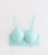 Mint Inexperienced Floral-Embroidered T-Blouse Bra New Glance