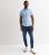 Males’s Jack & Jones Blue Textured Brief Sleeve Blouse New Glance