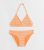 Women Orange Summary Print Triangle Bikini Set New Glance