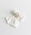 White Satin Diamanté Bow Hair Slide New Glance