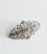 Silver Diamanté Leaf Hair Barette Clip New Glance