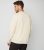 Males’s Threadbare Cream Brooklyn Brand Workforce Neck Sweatshirt New Glance